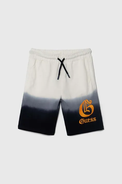 Guess pantaloni scurți din bumbac pentru copii talie reglabila