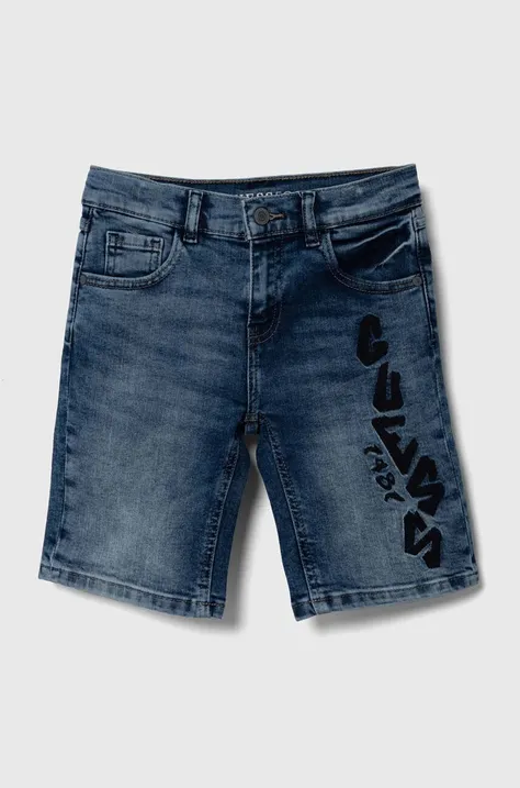 Дитячі джинсові шорти Guess регульована талія