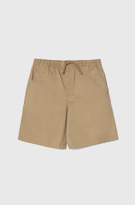 Dětské kraťasy Vans RANGE ELASTIC WAIST SHORT II BOYS hnědá barva, nastavitelný pas