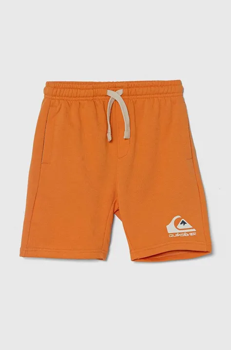 Detské krátke nohavice Quiksilver EASY DAY oranžová farba, melanžové