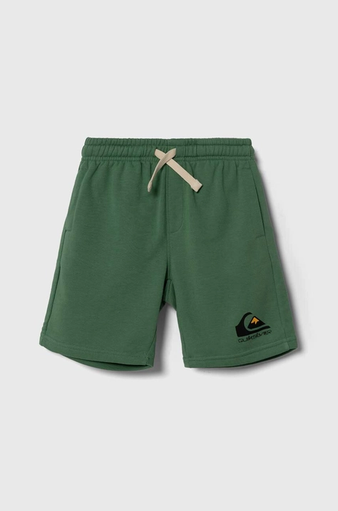 Quiksilver pantaloni scurti copii EASY DAY culoarea verde, melanj