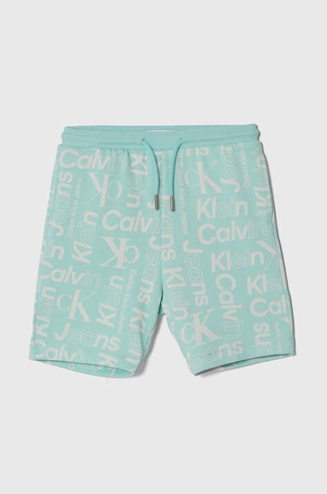 Calvin Klein Jeans shorts di lana bambino/a colore turchese