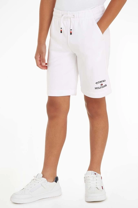 Tommy Hilfiger pantaloni scurti copii culoarea alb