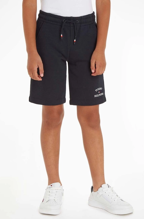 Tommy Hilfiger pantaloni scurti copii culoarea negru