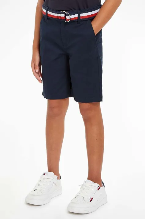 Tommy Hilfiger pantaloni scurti copii culoarea negru