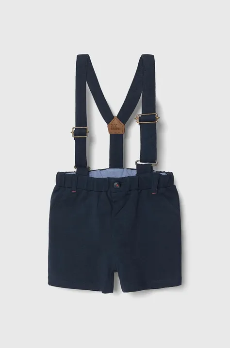 Kratke hlače za dojenčka zippy mornarsko modra barva