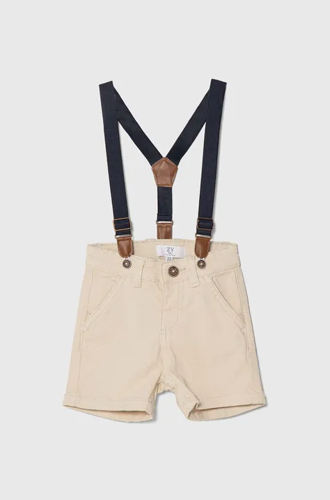zippy shorts neonato/a colore beige