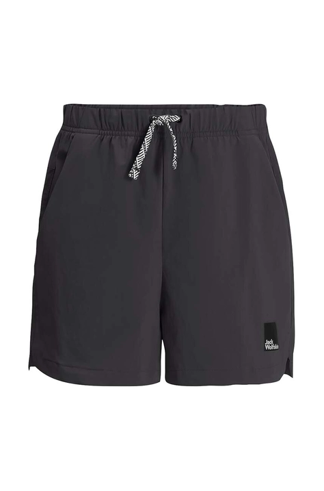 Dječje kratke hlače Jack Wolfskin TEEN SHORTS B boja: crna