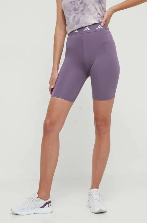Kratke hlače za vadbo adidas Performance Techfit vijolična barva