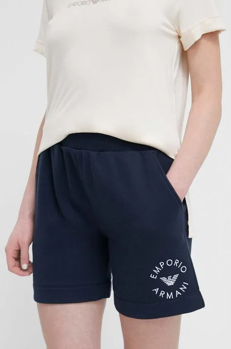 Kratke hlače za na plažo Emporio Armani Underwear mornarsko modra barva