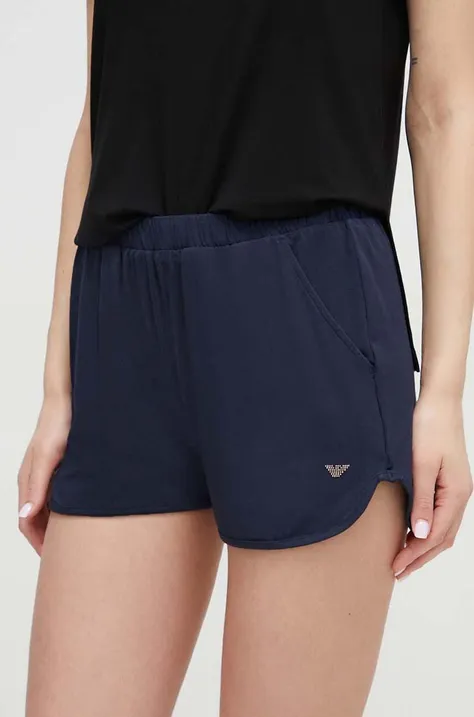 Kratke hlače za na plažo Emporio Armani Underwear mornarsko modra barva
