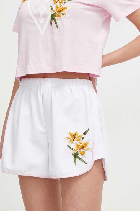 Guess pantaloncini donna colore bianco