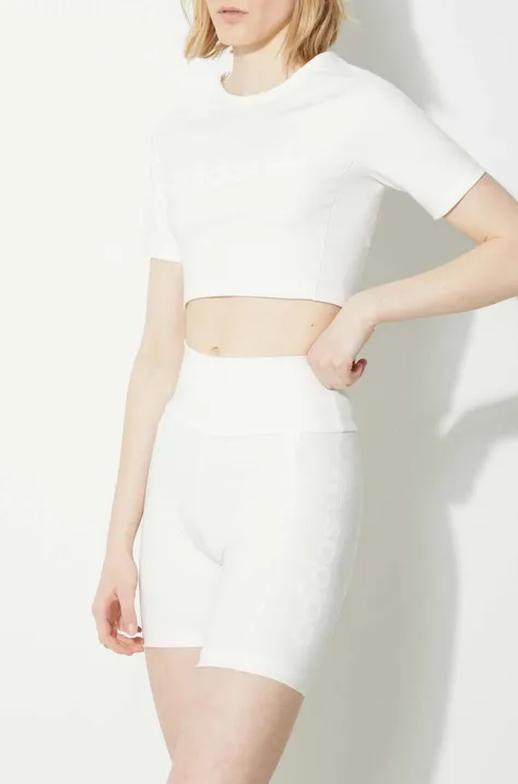 adidas Originals shorts women's white color smooth IR5280
