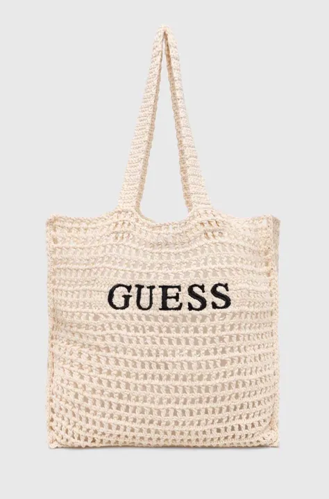 Пляжна сумка Guess колір бежевий E4GZ09 WG4X0