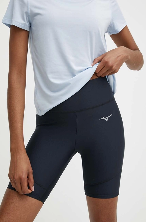 Běžecké šortky Mizuno Impulse Core černá barva, high waist, J2GBB206