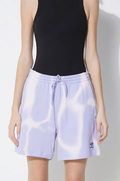 adidas Originals cotton shorts violet color IS2491