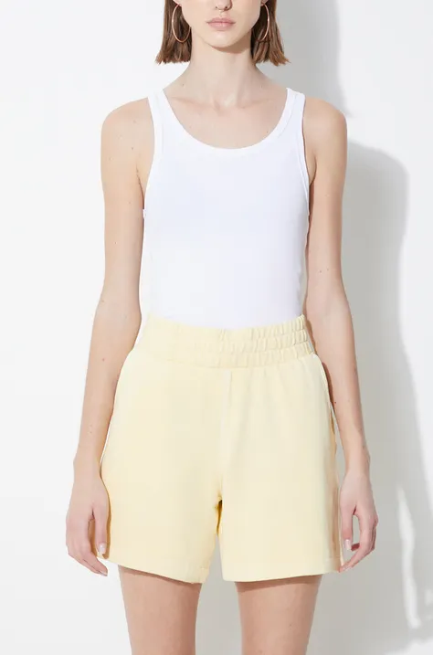 adidas Originals cotton shorts yellow color smooth IT4286