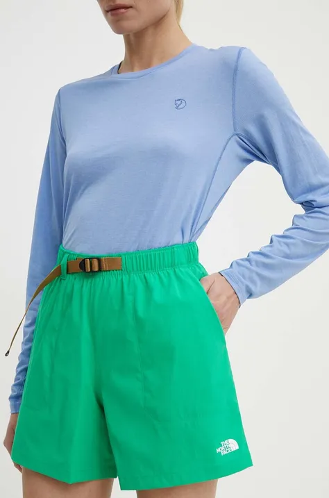 Kratke outdoor hlače The North Face Class V boja: zelena, bez uzorka, visoki struk, NF0A81VWPO81