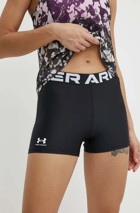 Тренировочные шорты Under Armour Authentics цвет чёрный с принтом средняя посадка