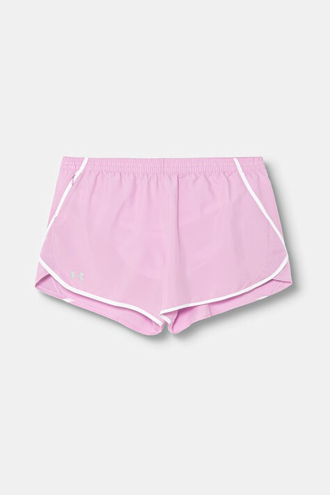 Under Armour szorty sportowe damskie Fly By fioletowe high waist 1382438