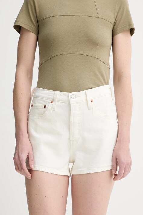 Levi's pantaloni scurti jeans neted, high waist