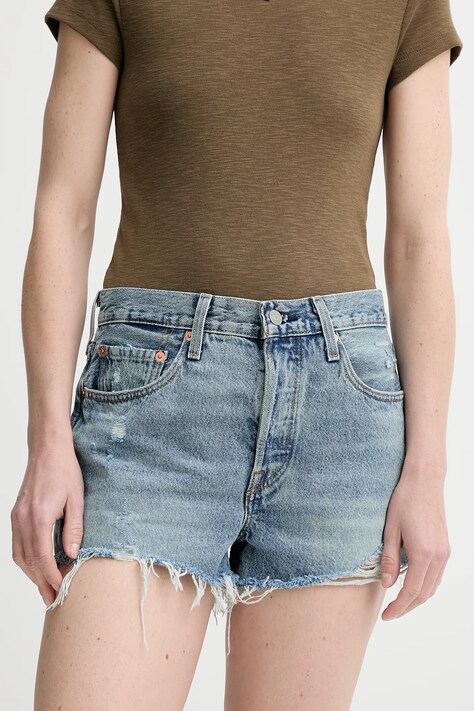 Levi's farmer rövidnadrág sima, magas derekú