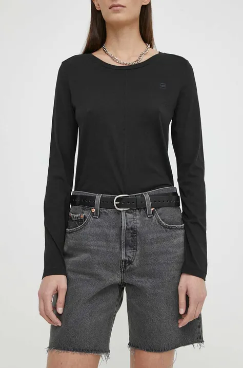 Дънков къс панталон Levi's в сиво с изчистен дизайн с висока талия