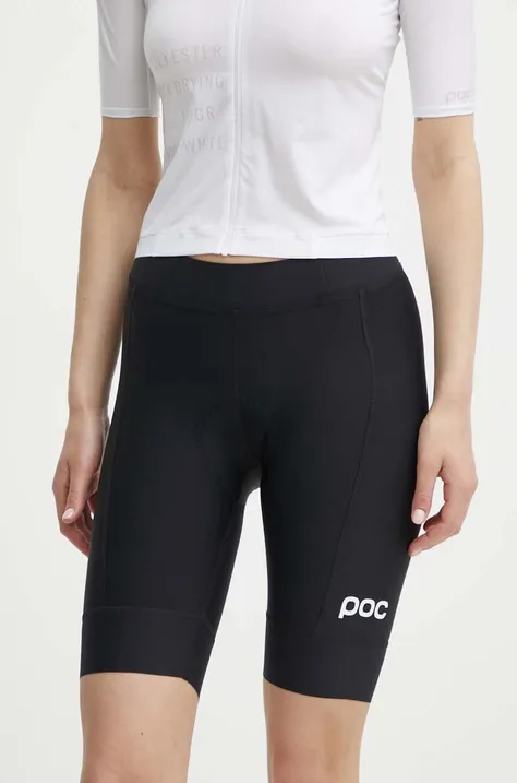 Cyklistické šortky POC Air Indoor čierna farba, jednofarebné, stredne vysoký pás