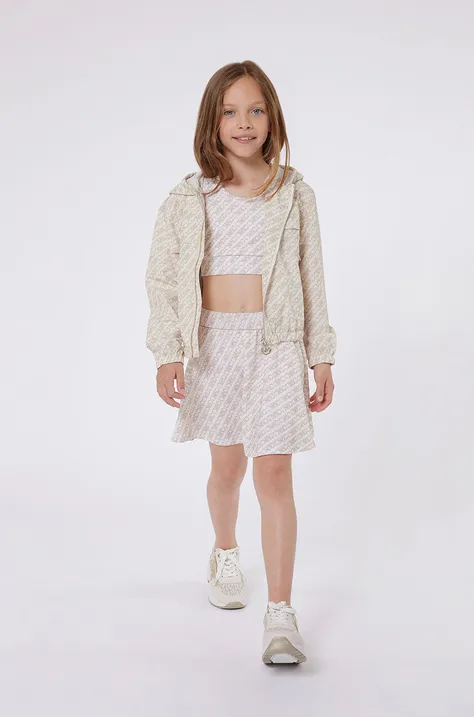 Dječja suknja Michael Kors boja: bež, mini, širi se prema dolje