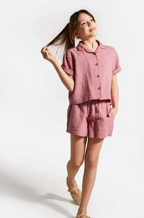 Coccodrillo shorts di lana bambino/a colore rosa