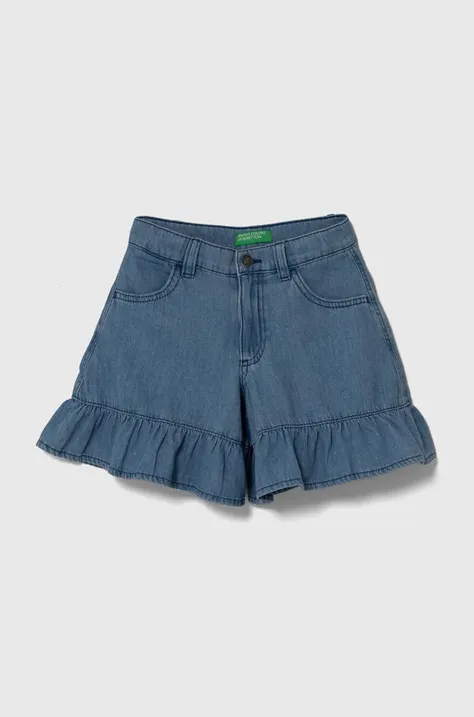 Детские джинсовые шорты United Colors of Benetton однотонные