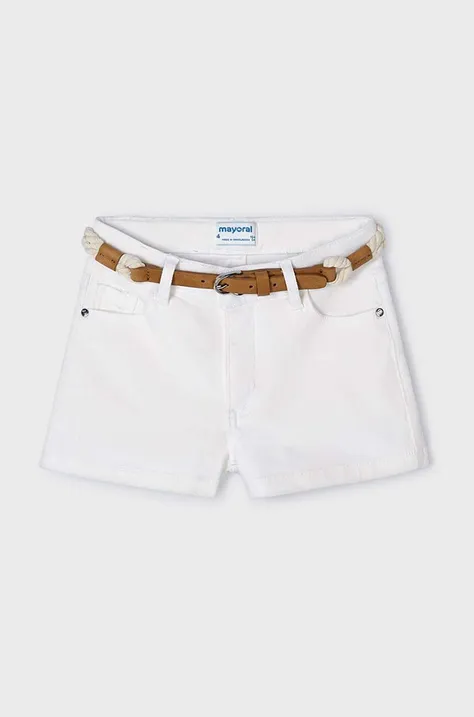 Otroške kratke hlače Mayoral bela barva