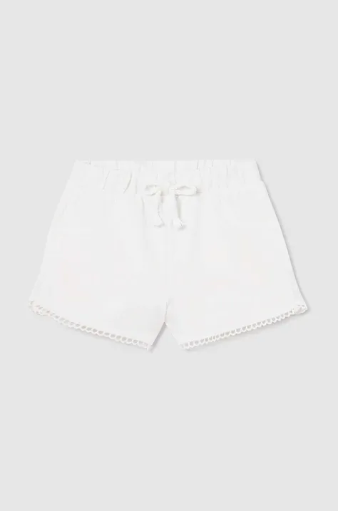 Kratke hlače za bebe Mayoral boja: bijela, bez uzorka