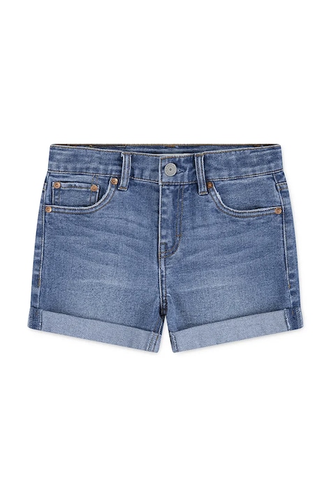 Levi's szorty jeansowe dziecięce kolor niebieski gładkie regulowana talia