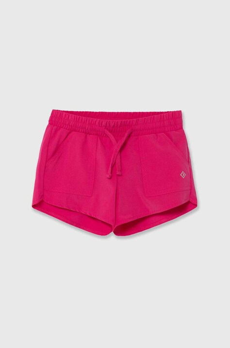 Παιδικό σορτς Abercrombie & Fitch χρώμα: ροζ