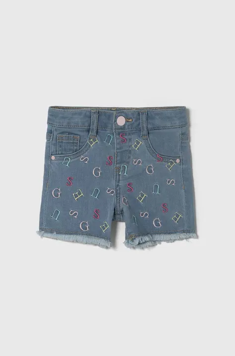 Детские джинсовые шорты Guess с узором регулируемая талия