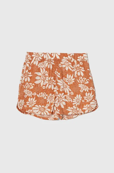 Detské krátke nohavice Vans AMSTONE PULL ON SHORT GR oranžová farba, vzorované