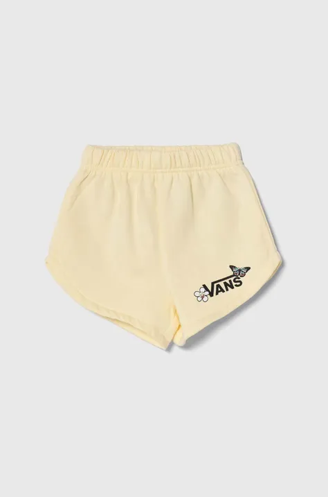 Dječje kratke hlače Vans FLUTTER FLY SHORT boja: žuta, s tiskom