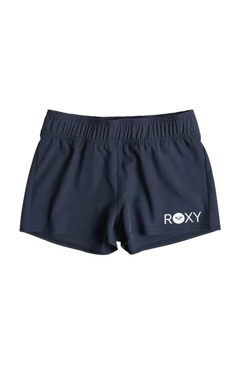 Roxy pantaloni scurti copii RG ESSENTIALS culoarea albastru marin, neted