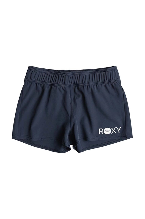 Dětské kraťasy Roxy RG ESSENTIALS tmavomodrá barva, hladké