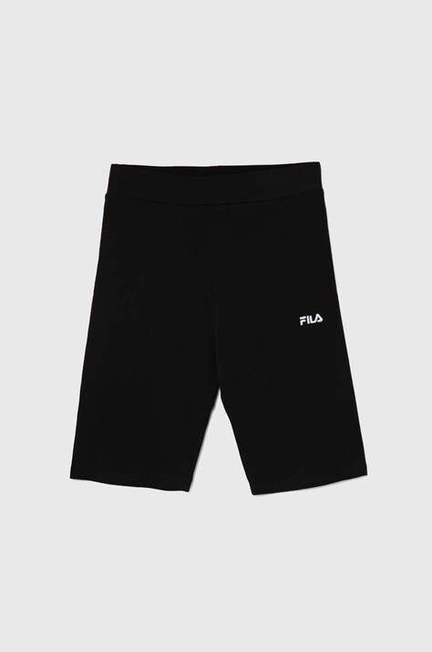 Fila szorty dziecięce BETTOLLE kolor czarny z aplikacją