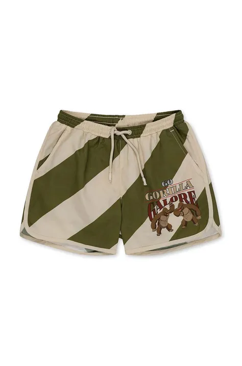 Otroške kopalne kratke hlače Konges Sløjd zelena barva