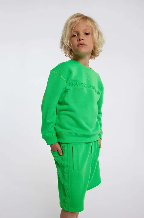 Marc Jacobs szorty dziecięce kolor zielony gładkie regulowana talia