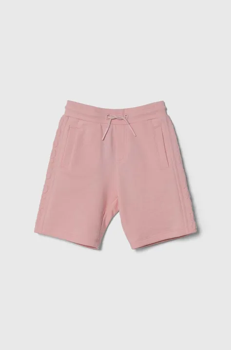 Otroške bombažne kratke hlače Marc Jacobs roza barva