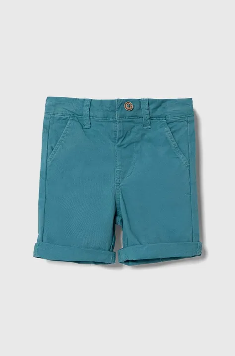 Kratke hlače za bebe zippy boja: tirkizna, bez uzorka, podesivi struk