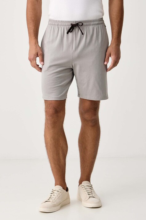 BOSS Σορτς lounge ανδρικά βαμβακερά με ελαστάν Mix&Match Short CW καφέ κανονική 50515314