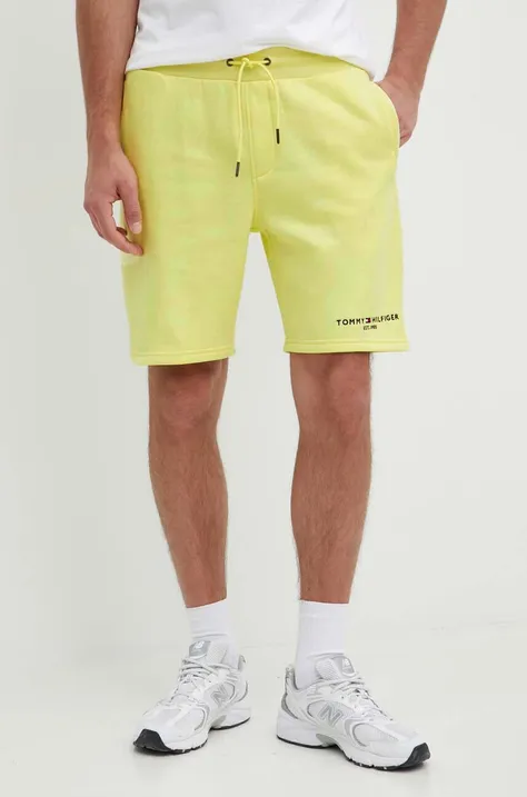 Kratke hlače Tommy Hilfiger za muškarce, boja: žuta
