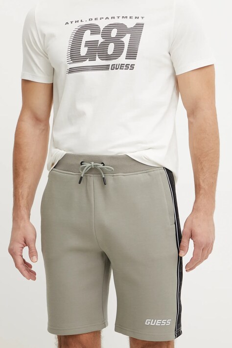 Kraťasy Guess pánské, hnědá barva