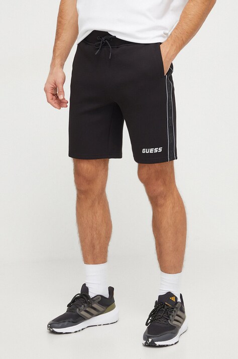 Guess pantaloni scurti barbati, culoarea negru