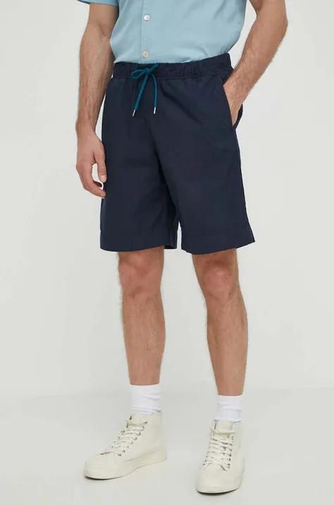Bombažne kratke hlače PS Paul Smith mornarsko modra barva